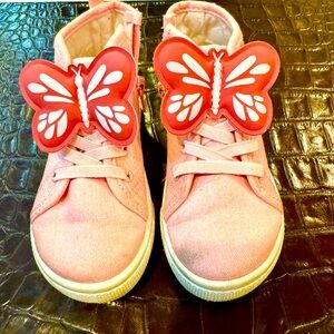 Pink glitter high tops 7T